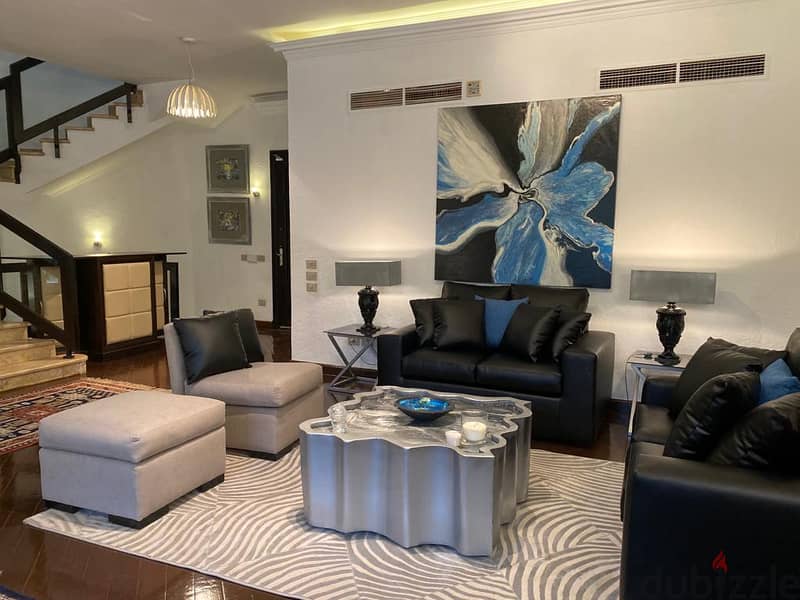 أرقى فيلات بالم هيلز للإيجار مفروشة بالكامل على أعلى مستوى Villa for rent in Palm Hills New Cairo fully furnished to the highest levels 8