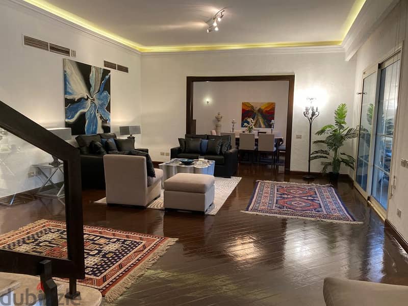 أرقى فيلات بالم هيلز للإيجار مفروشة بالكامل على أعلى مستوى Villa for rent in Palm Hills New Cairo fully furnished to the highest levels 12