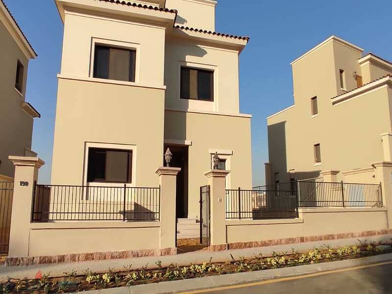 Villa fully finished with kitchen and ACs for sale in Uptown Cairo 2