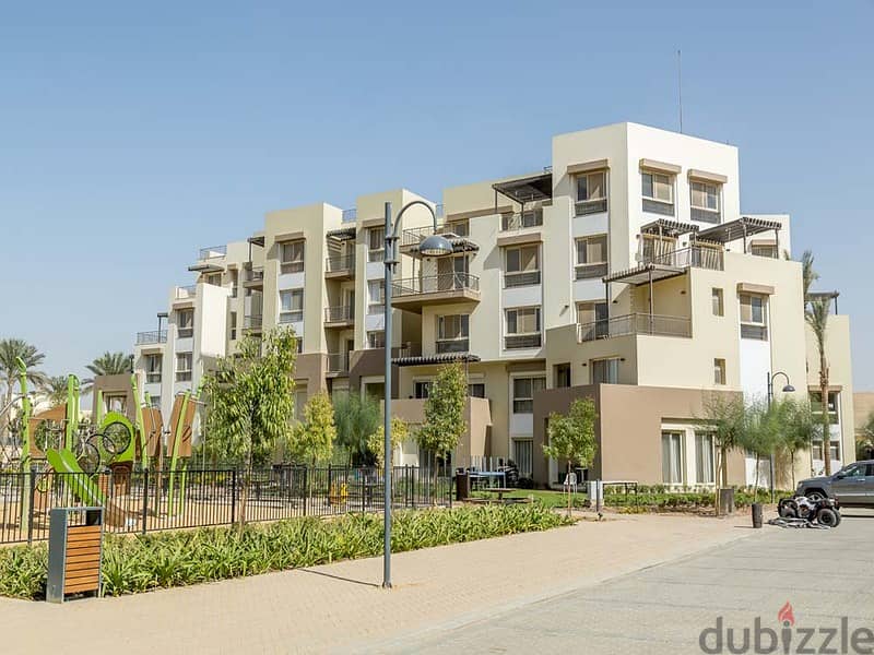 Duplex 256m with private garden fully finished for sale in Uptown Cairo 1