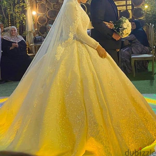 فستان زفاف ابيض راقي 1