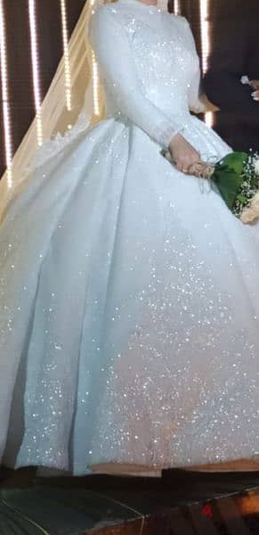 فستان زفاف ابيض راقي 3