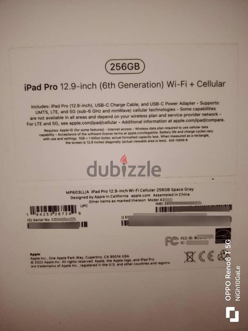 iPad Pro M2 12.9 - 256G - WiFi + cellular - 2022 6