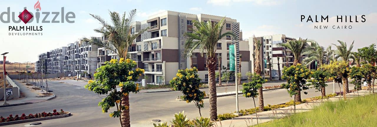 Apartment For Sale in Palm Hills (Cleo) New Cairo  Fully Finished with installment 1