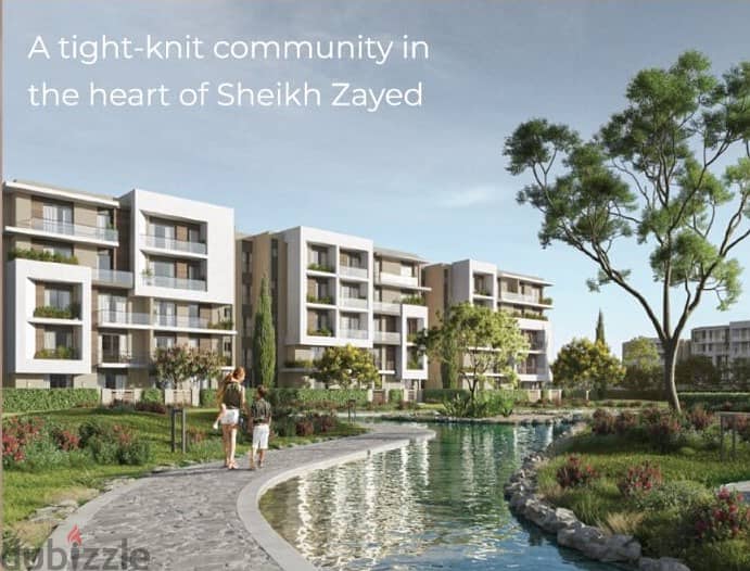 شقة 137م للبيع نصف تشطيب بالشيخ زايد فى 'Terrace Sheikh Zayed ' 3