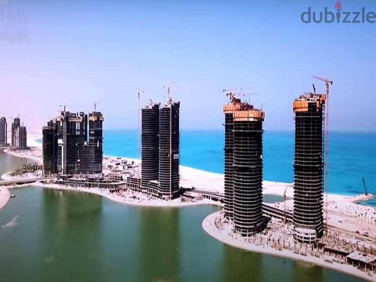 Apartment resale 182 m overlooking the lagoon in Al Alamein Towers, North Edge, North Coast 1
