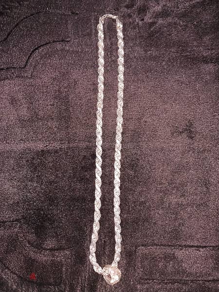 925 Sterling Silver Diamond Cut Rope Chain 4
