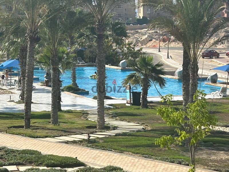 For sale, a chalet in Amwaj Village with full sea view,The chalet is fully furnished 7