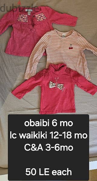 baby girl used clothes 12