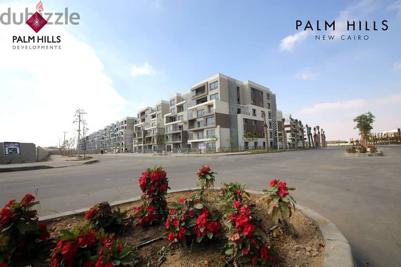 شقة متشطبة بالكامل 3 غرف  للبيع فى بالم هيلز القاهرة الجديدة على أقساط 8