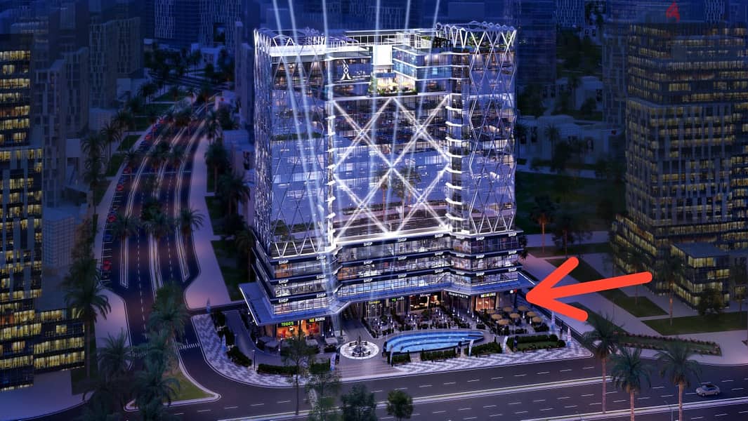 milano tower بالداون تاون العاصمة الادارية الجديد ةعيادة للبيع 40م في 3