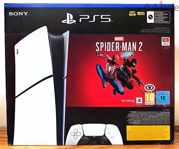 PS5 Slim Digital + Spider-Man 2 0