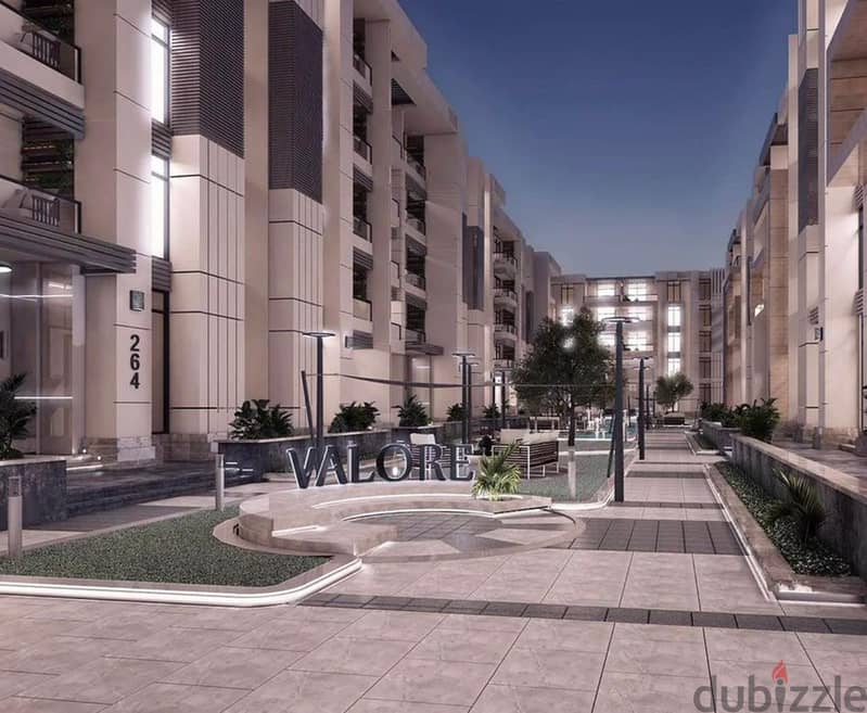 A fully finished, two-room apartment with air conditioners and kitchen for sale in Heliopolis, Sheraton, Valore Heliopolis Compound. 3
