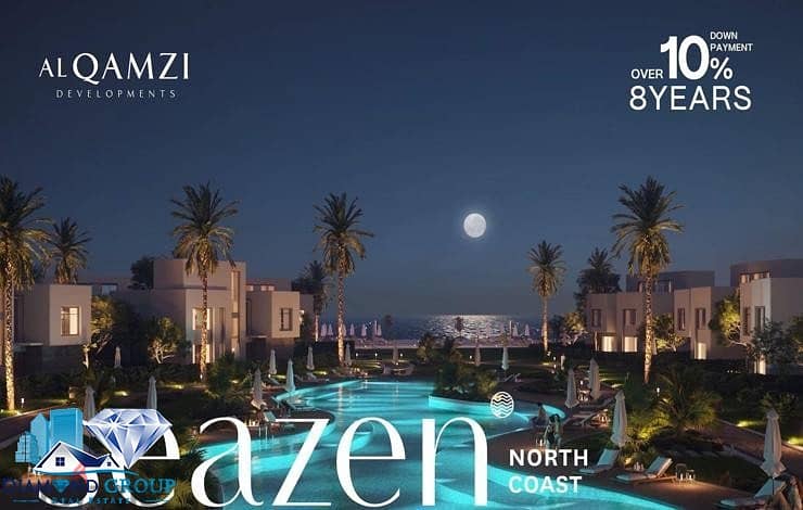 تاون هاوس للبيع 205م متشطب سوبر لوكس في سيز القمزي الساحل الشمالي  SeaZen North Coast 3