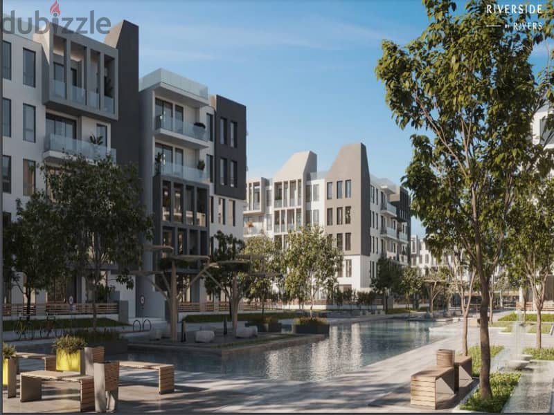 Apartment for sale with only 5% down payment in the heart of Sheikh Zayed | The best price and best location in Rivers Compound 2