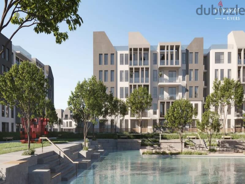 Apartment for sale with only 5% down payment in the heart of Sheikh Zayed | The best price and best location in Rivers Compound 5
