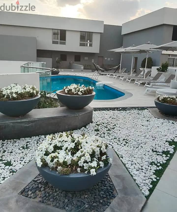 duplex apartment 166m with garden with a 10% down payment and 10years installments in Bloomfields Compound, Mostaqbal City,10% discount 4