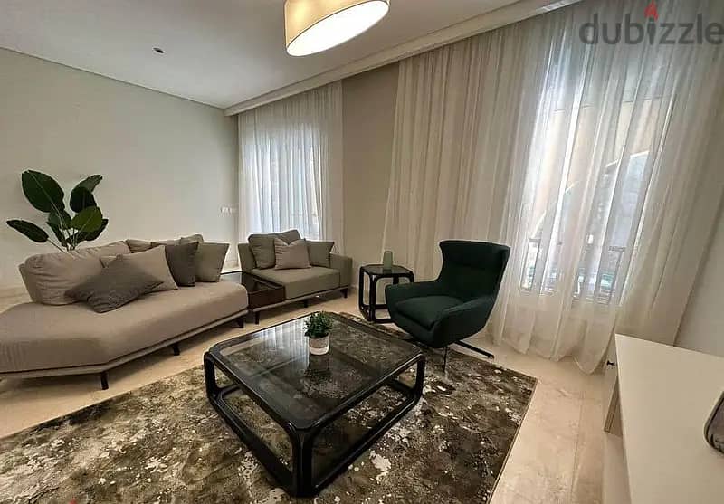 duplex apartment 166m with garden with a 10% down payment and 10years installments in Bloomfields Compound, Mostaqbal City,10% discount 15