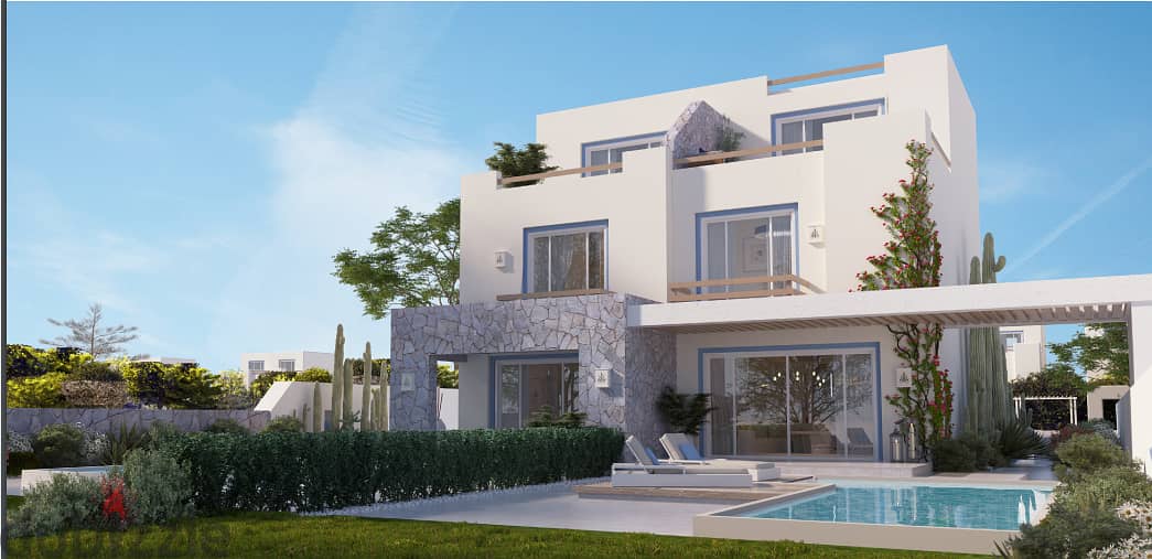 Own a fully finished villa in the North Coast with only 5% down payment overlooking the sea in Mountain View | plage | 1