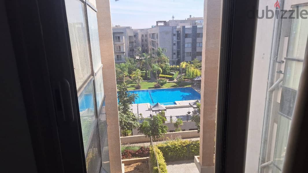 furnished penthouse with privte BooL for rent in compound galeria moon valley 3