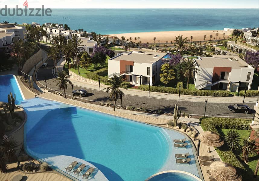 Apartment for sale in compound Majada AIn Sokhna by Iwan developments  , Apartment's area is 100 Meter ,installments over 8years. 5