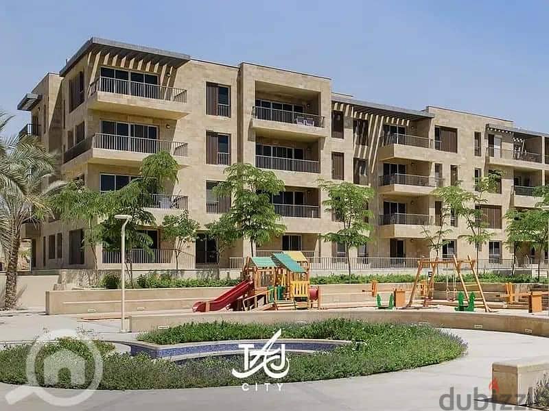Apartment for sale in the Fifth Settlement, Taj City Compound, directly on the Suez Road, minutes from Heliopolis and Nasr City, in installments and t 21