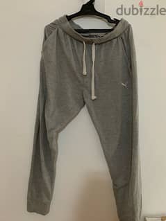 puma grey sweatpants meduim sized