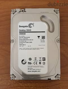 Seagate 2TB SATA State Hybrid Hard Disk Drive (SSHD)