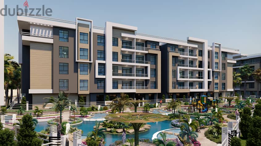 25% discount and comfortable installments for a luxury apartment in front of the American University, Fifth Settlement 2