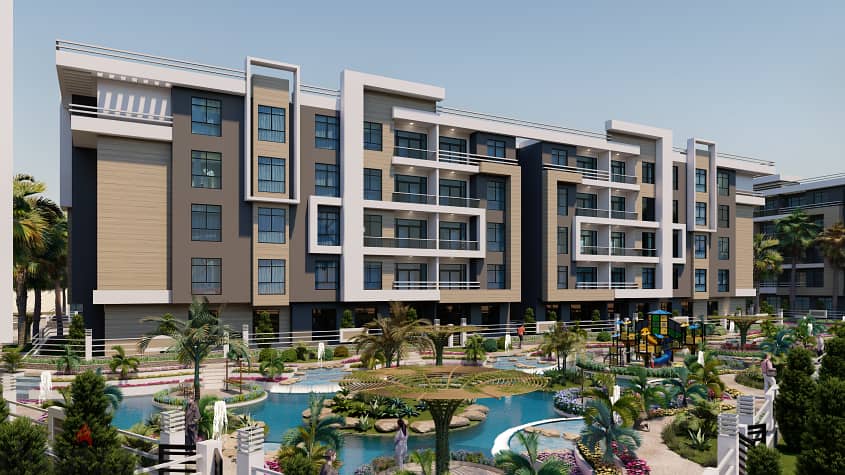 Own at the best price with a 10% down payment a 3-bedroom apartment next to Al Ahly Club - Isola Compound 3