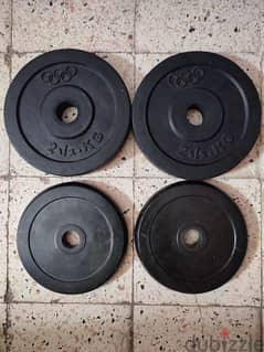 4 iron plates x 2.5 kg 0