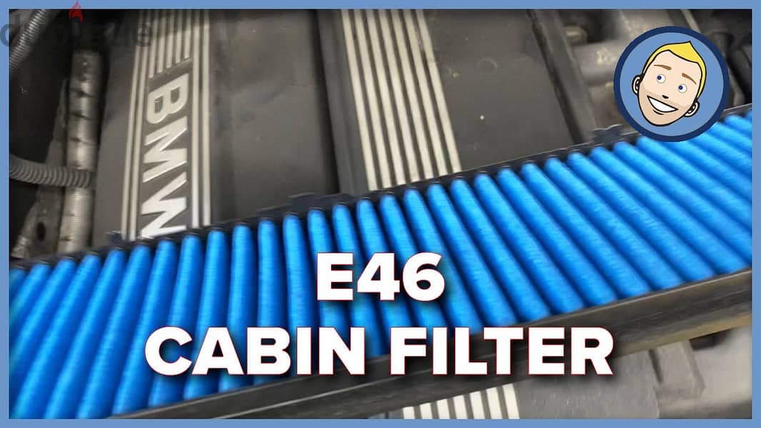 بي ام دبليو 325 e46 bosch 6004c Cabin filter فلتر تكيف بوش ضد البيكتري 3