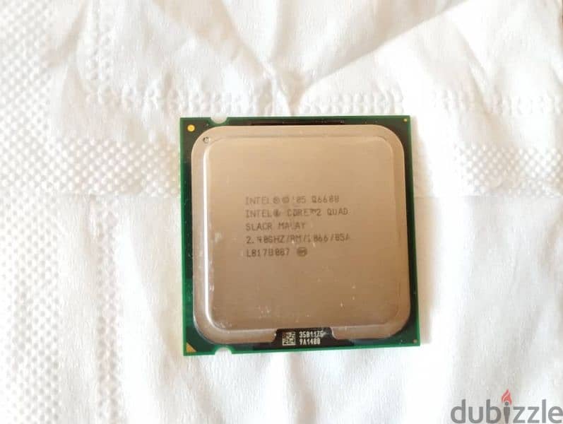 للبيع: معالج Intel fan + intel Core 2 Quad Q6600 cash 8 + فان 1