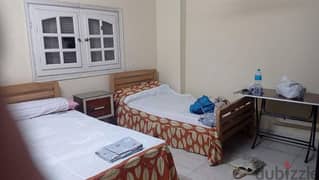 سرير للايجار في غرفه دبل في ميدان فودافون سكن مشترك