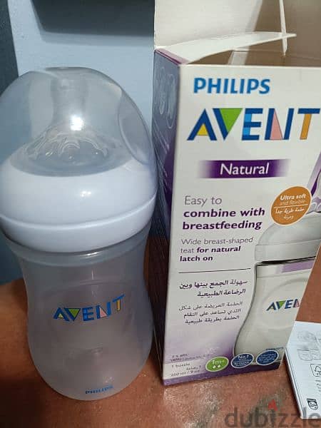 Avent Natural Feeding Bottle 260 ml افنت ببرونه طبيعي ٢٦٠ مل 1