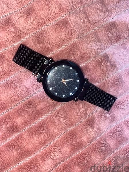 black glitter watch 1