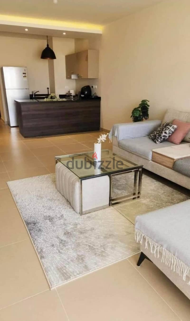Chalet for sale 108m fully finished ultra modern,365 thousand down payment, in Telal Shores Ain Sokhna, five mis from porto sokhna 8 years installment 13