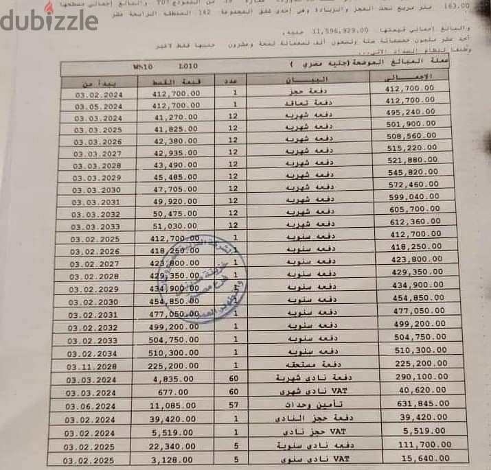 شقة 165م للبيع بمدينتى B14 دابل فيو جاردن ومجرى السيل اعلى نسبه تميز 1