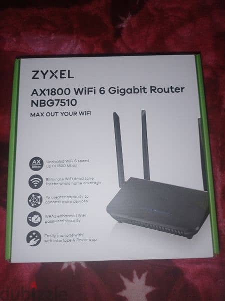 zyxel AX1800 Nbg7510 wifi6 زيرو جديد  8قطع جمله فقط 2