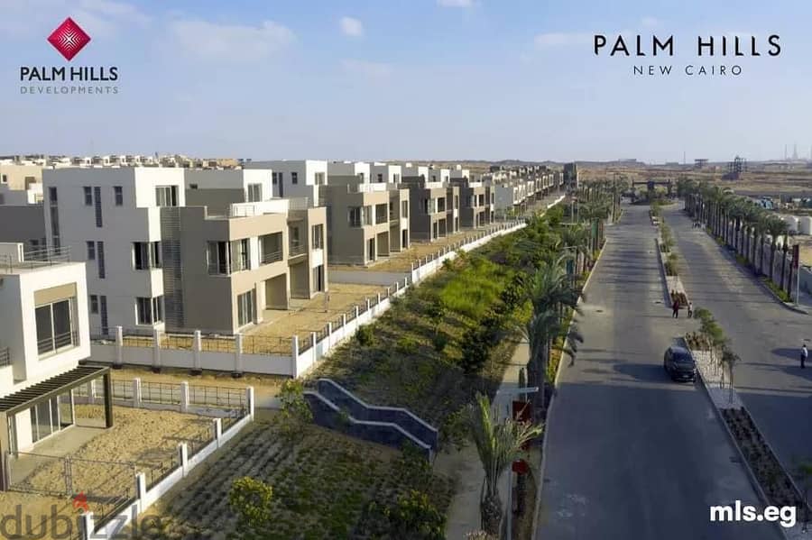Twin house Resale palm hills new cairo view land Scape Ready to move 7