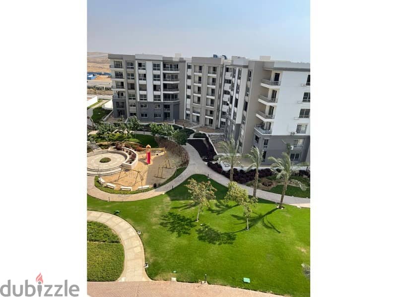 Apartment with garden for sale 75m view landscape with down payment and installments in Hyde Park Fifth Settlement 6