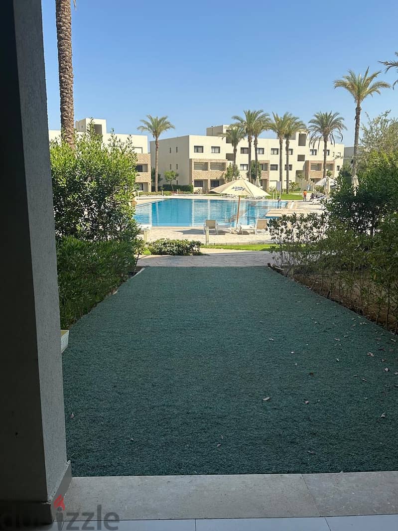 For Rent Chalet With Garden Directly Pool View In Azha - Ain Sokhna 4