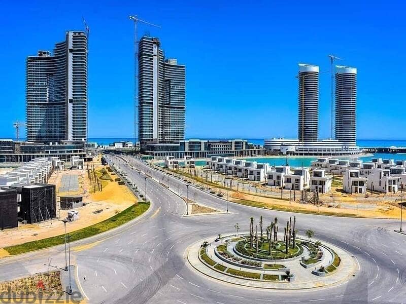 An attractive price apartment in Al Alamein Towers for sale with an open view to the sea  luxurious finished 8