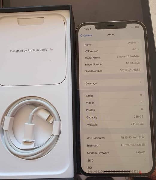 Apple IPhone 12 Pro Max Graphite 256GB Very Excellent condition UK 2