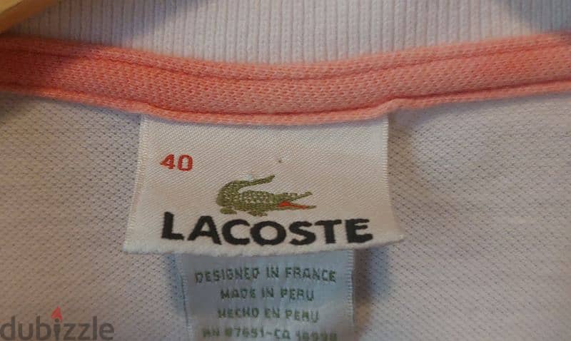 LACOSTE  ORIGINAL SIZE 40 2