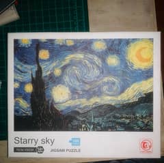 starry night sky van gogh  بازل الف قطعة/puzzle 1000