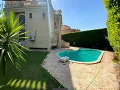 Mena Garden City  villa Finished with swimming pool for sale  Land 732 meters