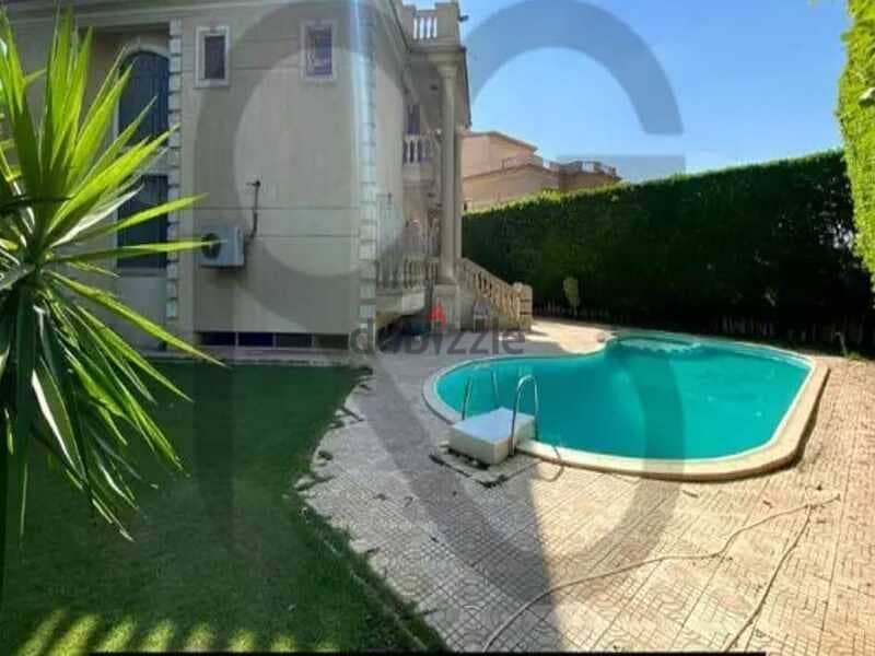 Mena Garden City  villa Finished with swimming pool for sale  Land 732 meters 5