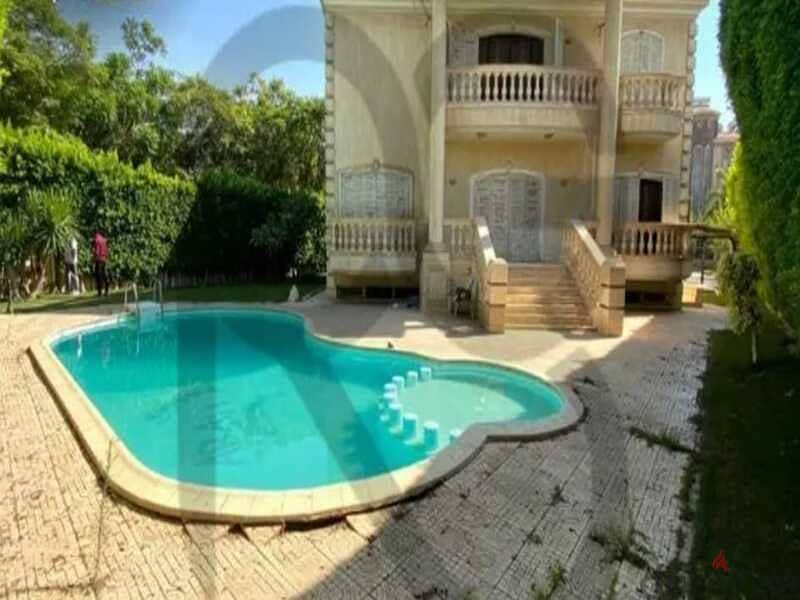 Mena Garden City  villa Finished with swimming pool for sale  Land 732 meters 6