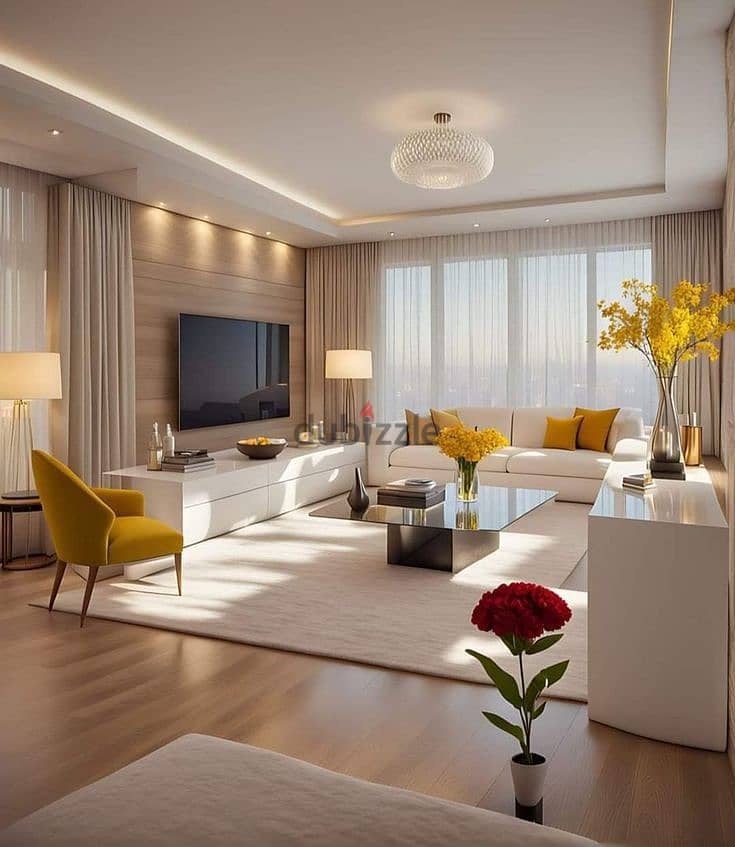 I own a two-bedroom hotel apartment in Sur in Sur with Amwaj Village, with a down payment of 250,000 and the rest in installments at your convenience 5